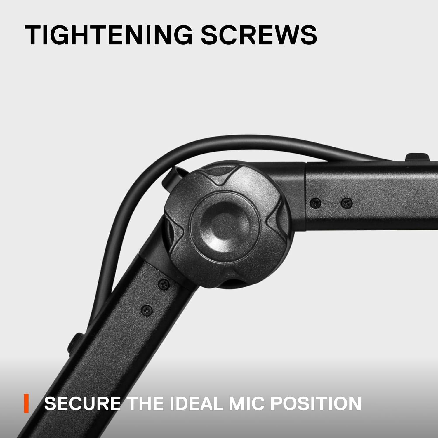 imageSteelSeries Alias USB Mic for PC 3x Bigger Capsule for Gaming Streaming and Podcasting Sonar for Streamers Audio Software AI Noise Cancelling LED Mute ampamp Level Monitoring Shock MountBoom Arm