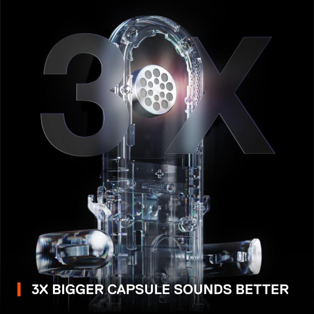 imageSteelSeries Alias USB Mic for PC 3x Bigger Capsule for Gaming Streaming and Podcasting Sonar for Streamers Audio Software AI Noise Cancelling LED Mute ampamp Level Monitoring Shock MountAlias Pro