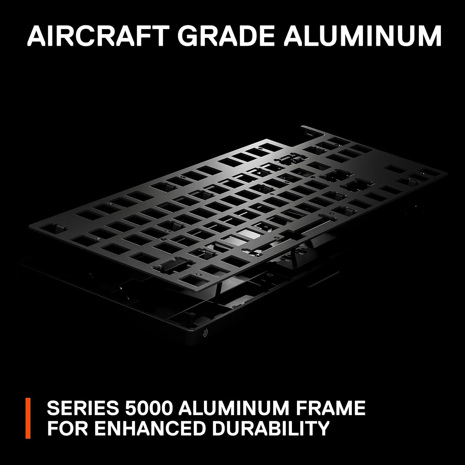 imageSteelSeries Apex Pro HyperMagnetic Gaming Keyboard Adjustable Actuation OLED Screen RGB USB PassthroughPro TKL