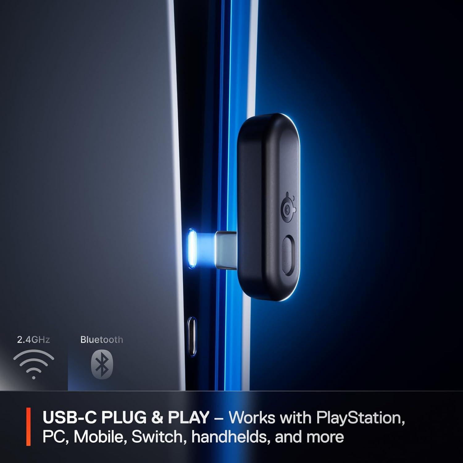 imageSteelSeries Arctis Nova 3P Wireless MultiPlatform Gaming Headset Mobile App Control 40 HR Battery Neodymium Magnetic Drivers 24GHzBluetooth PS5 PS4 PC Switch Mobile AquaLavender