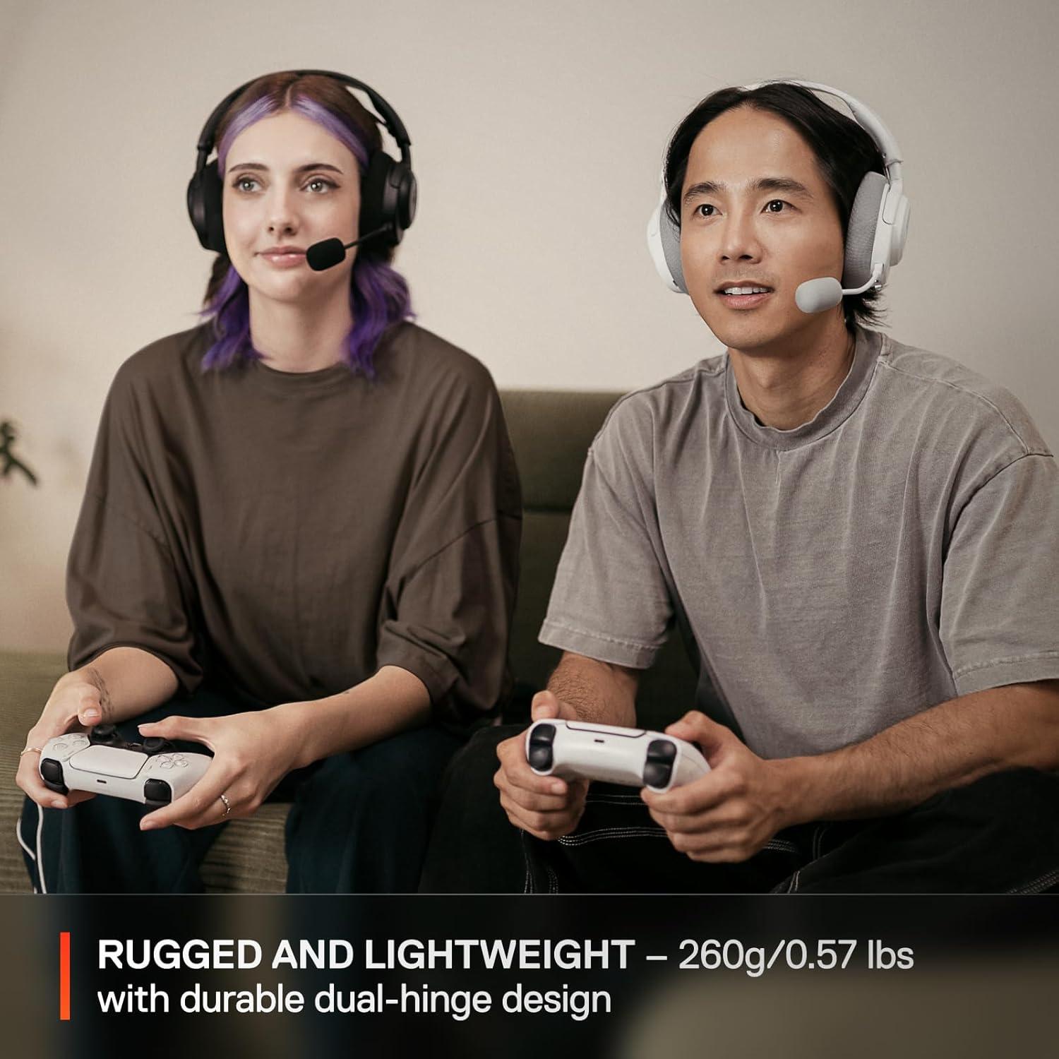 imageSteelSeries Arctis Nova 3P Wireless MultiPlatform Gaming Headset Mobile App Control 40 HR Battery Neodymium Magnetic Drivers 24GHzBluetooth PS5 PS4 PC Switch Mobile AquaBlack