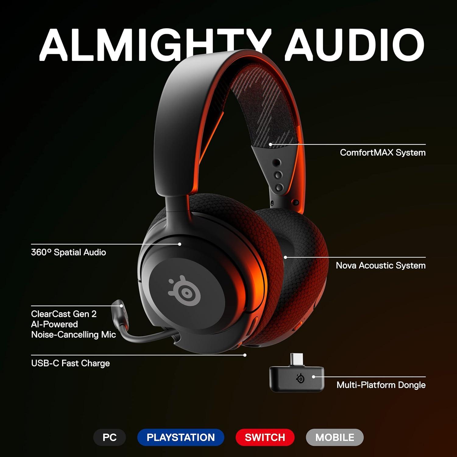 imageSteelSeries Arctis Nova 4 Wireless MultiPlatform Gaming Headset