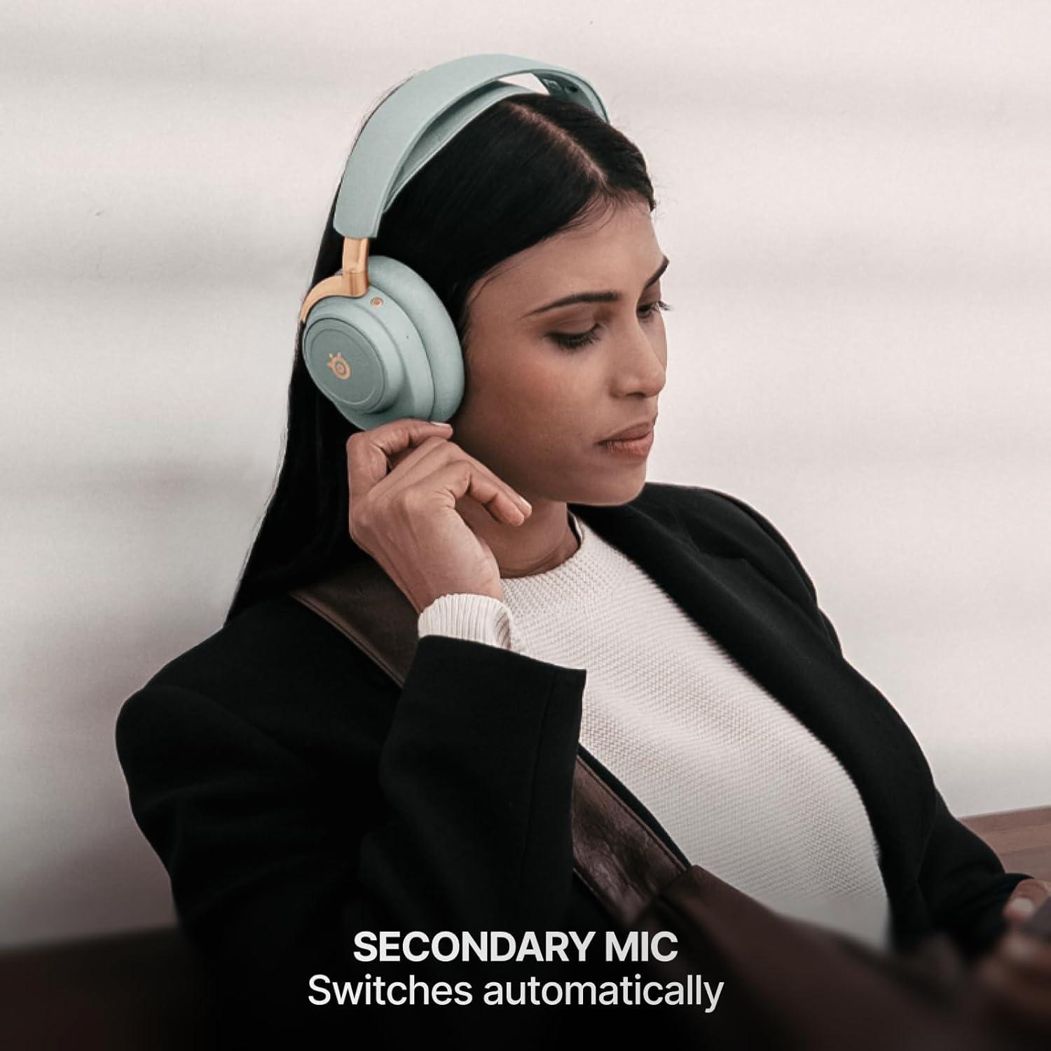 imageSteelSeries Arctis Nova Elite HiRes Wireless Gaming Headset 96kHz24bit Carbon Fiber Speakers ANC AI Noise Rejection App 24GHz BT MultiSource Mix OmniPlay PCPlayStationXboxSage Gold