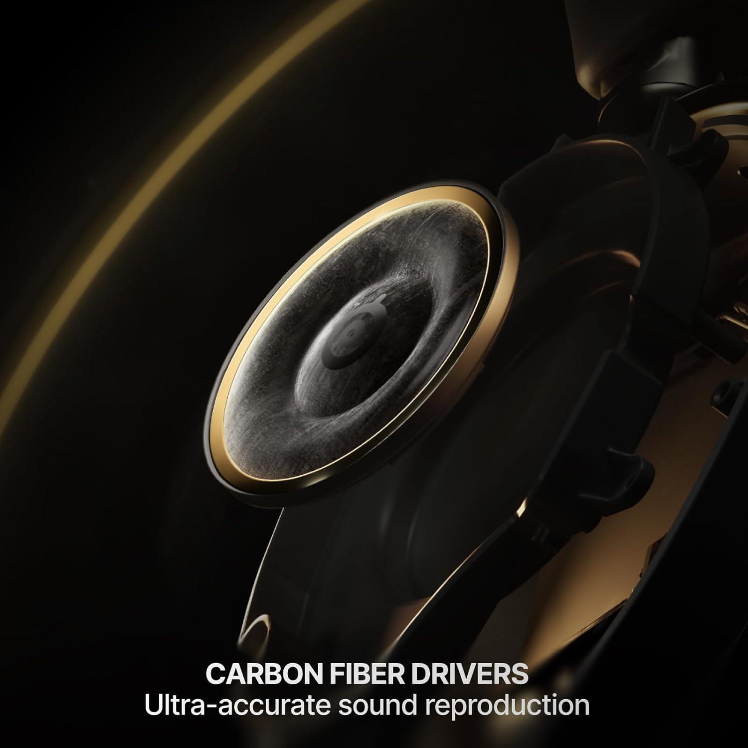 imageSteelSeries Arctis Nova Elite HiRes Wireless Gaming Headset 96kHz24bit Carbon Fiber Speakers ANC AI Noise Rejection App 24GHz BT MultiSource Mix OmniPlay PCPlayStationXboxSage Gold