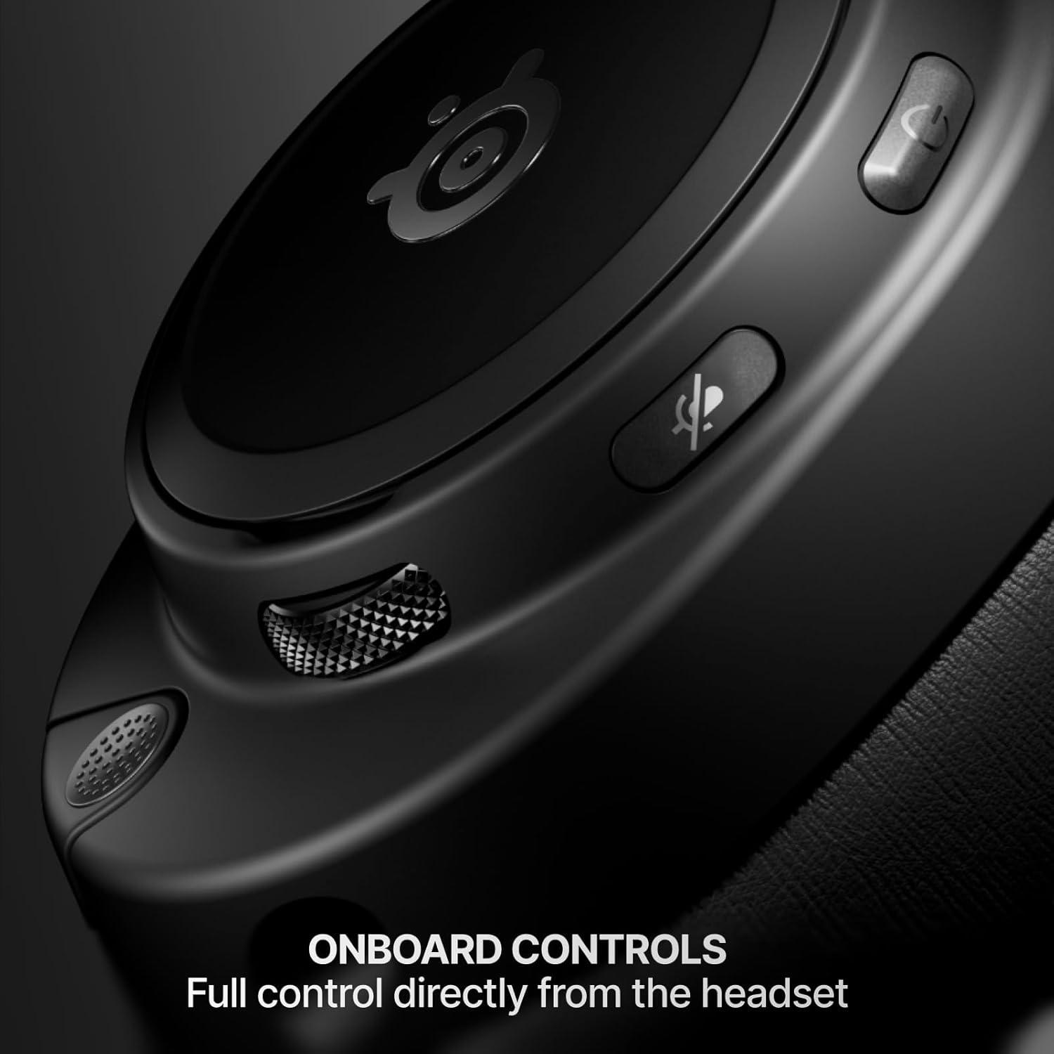 imageSteelSeries Arctis Nova Elite HiRes Wireless Gaming Headset 96kHz24bit Carbon Fiber Speakers ANC AI Noise Rejection App 24GHz BT MultiSource Mix OmniPlay PCPlayStationXboxObsidian