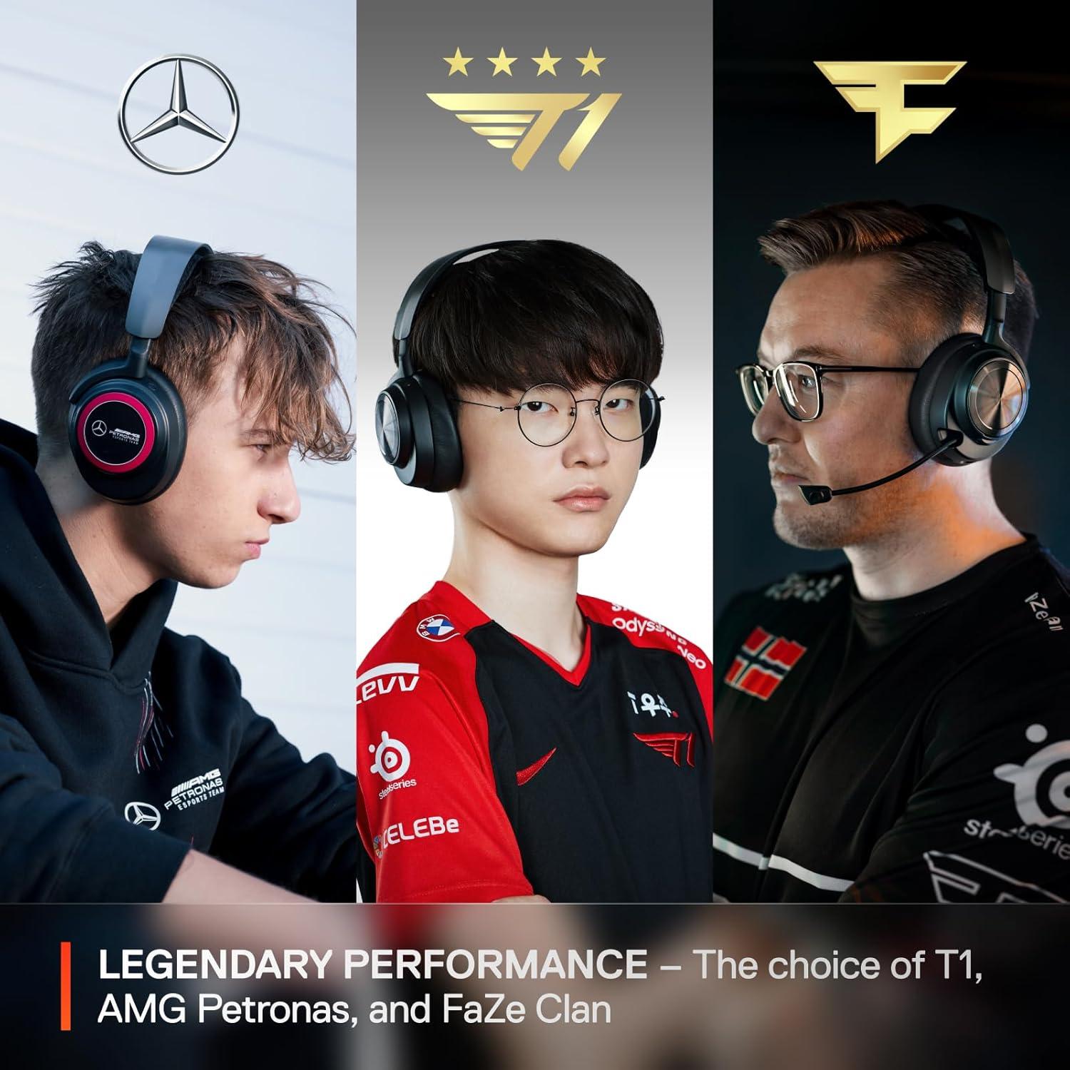 imageSteelSeries Arctis Nova Pro Wireless MultiSystem Gaming Headset Neodymium Magnetic Drivers Active Noise Cancellation 2 Battery System ClearCast Gen 2 Mic PC PS5 PS4 Switch MobileBlack