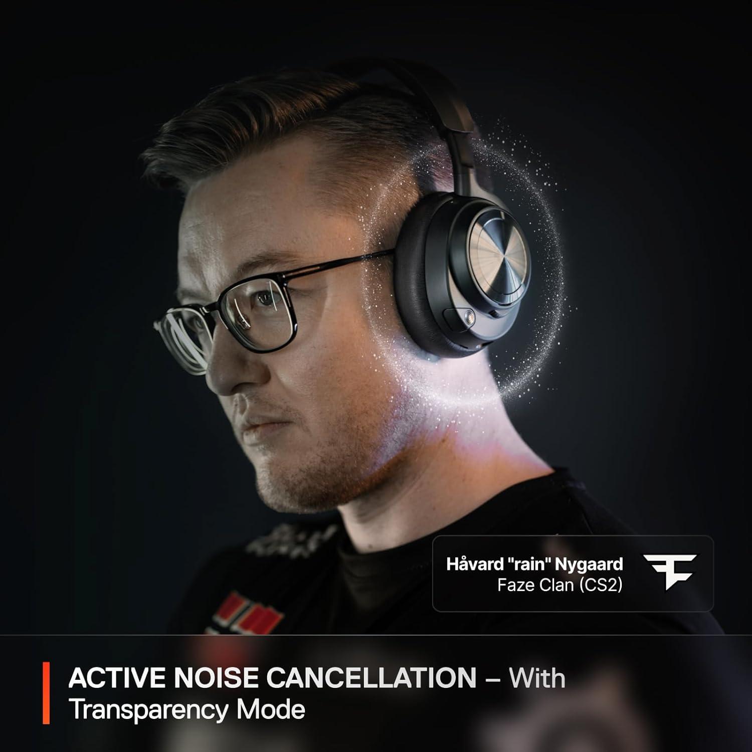 imageSteelSeries Arctis Nova Pro Wireless MultiSystem Gaming Headset Neodymium Magnetic Drivers Active Noise Cancellation 2 Battery System ClearCast Gen 2 Mic PC PS5 PS4 Switch MobileBlack