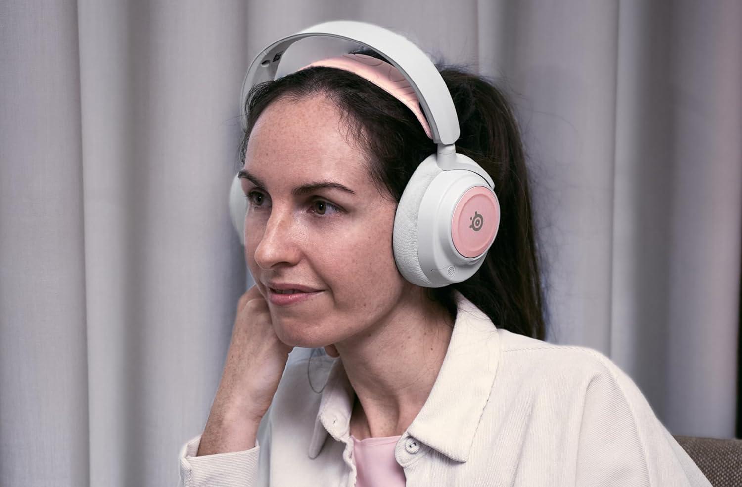 imageSteelSeries Nova Booster Pack Gaming Headset Accessory Nylon Headband Customize with Unique Speaker Plates Rose QuartzRose Quartz