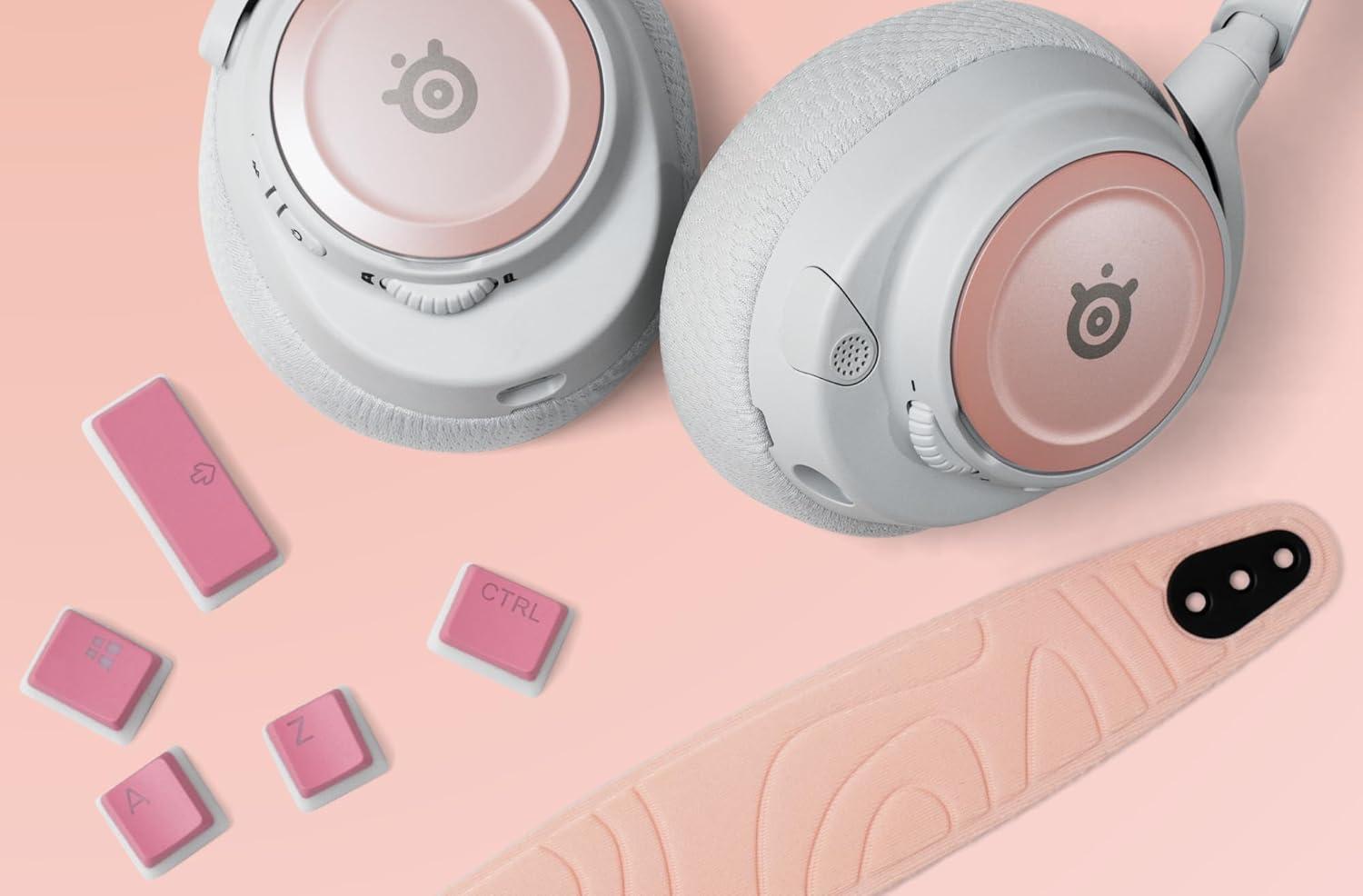 imageSteelSeries Nova Booster Pack Gaming Headset Accessory Nylon Headband Customize with Unique Speaker Plates Rose QuartzRose Quartz