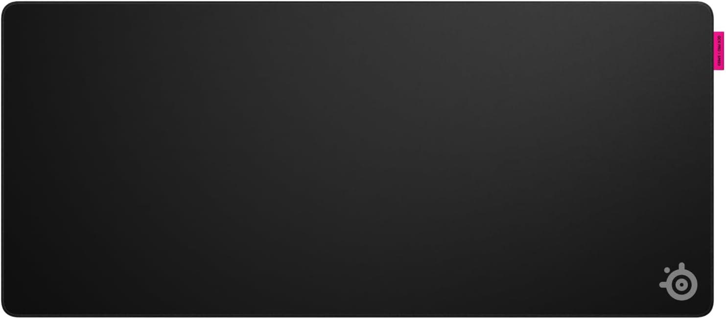 imageSteelSeries QcK XL Performance Speed Gaming Mousepad Extra Density for a Smooth Glide LowProfile Edge Stitching NonSlip Neoprene Rubber Base 1575 x 3443 inch FPS MOBAs RTS MMOXL