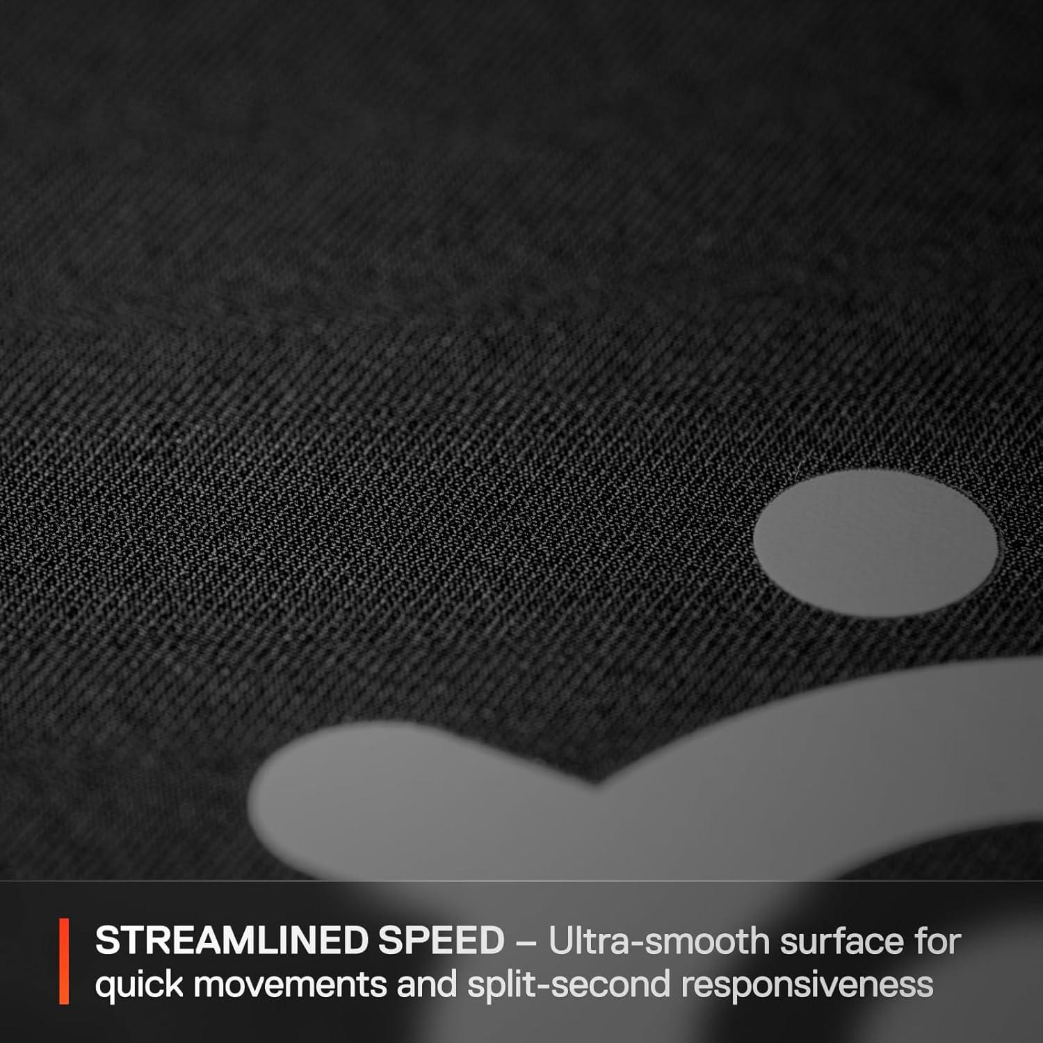 imageSteelSeries QcK XL Performance Speed Gaming Mousepad Extra Density for a Smooth Glide LowProfile Edge Stitching NonSlip Neoprene Rubber Base 1575 x 3443 inch FPS MOBAs RTS MMOLarge