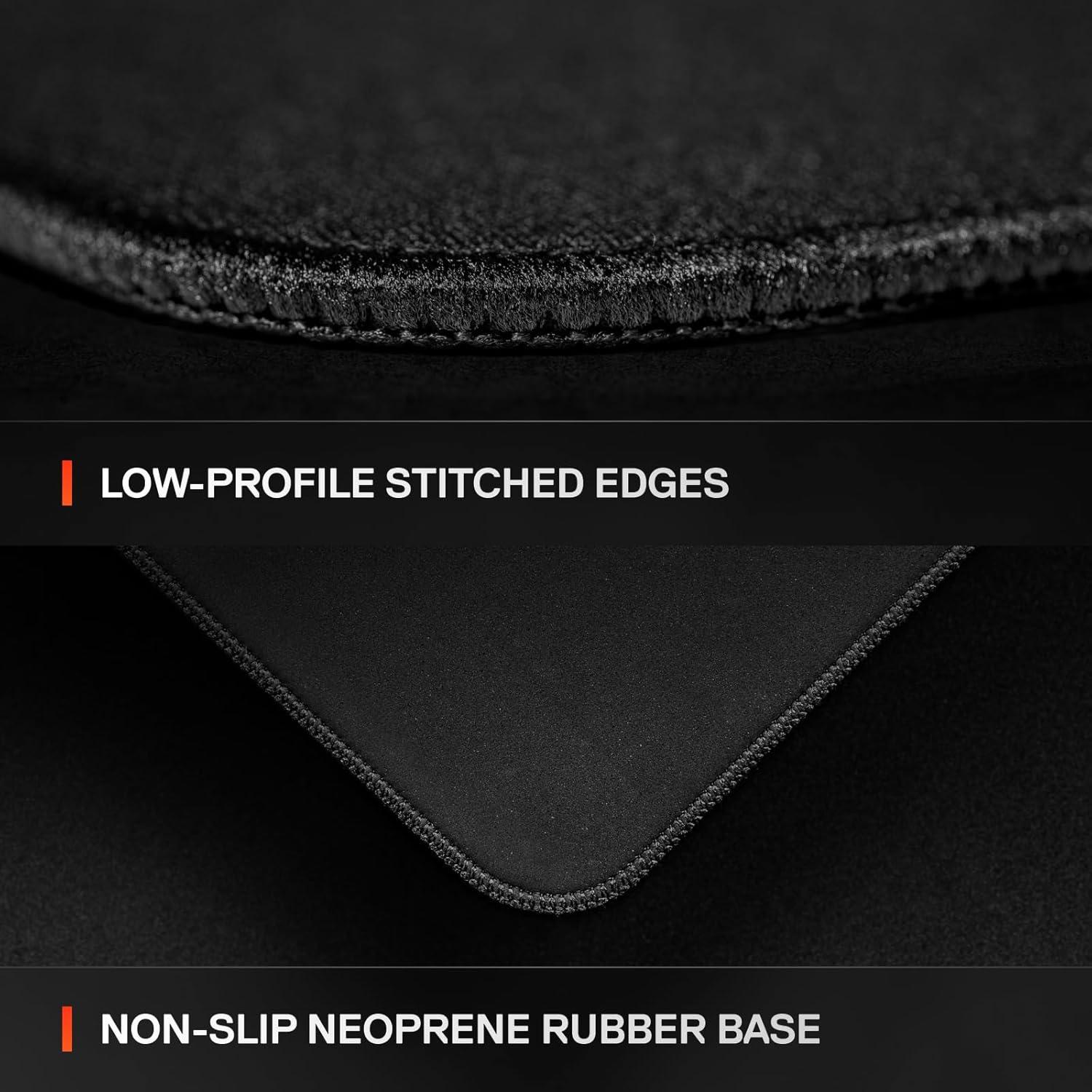 imageSteelSeries QcK XL Performance Speed Gaming Mousepad Extra Density for a Smooth Glide LowProfile Edge Stitching NonSlip Neoprene Rubber Base 1575 x 3443 inch FPS MOBAs RTS MMOLarge