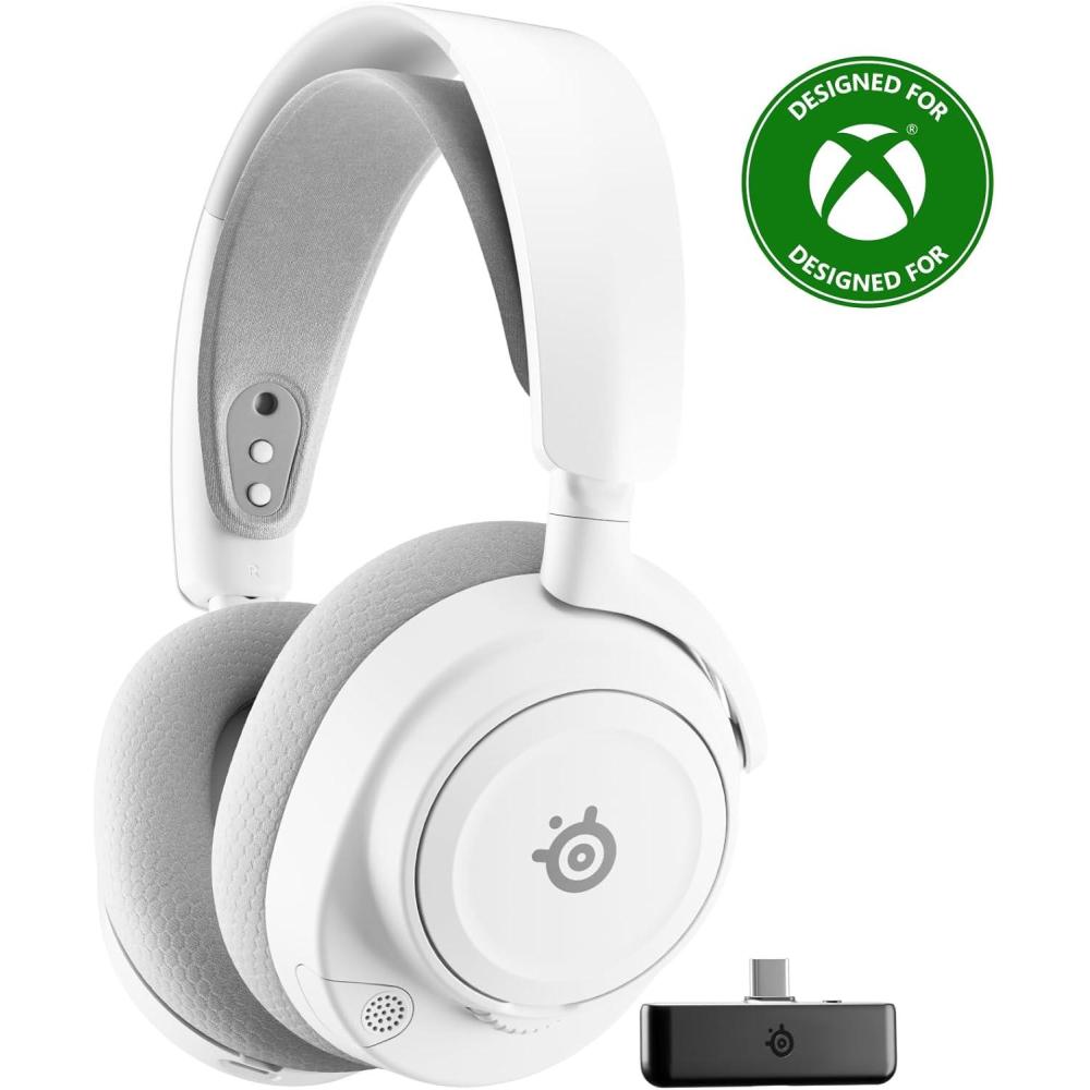 imageSteelSeries Arctis Nova 7 Wireless MultiPlatform Gaming Headset  Dragon Edition  Two Speaker Plate Sets  Dual Wireless 24GHz ampamp Bluetooth  38 HR Fast Charge Battery  PC PS Mac Mobile SwitchWhite