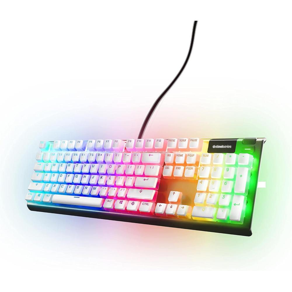 imageSteelSeries PRISMCAPS  Double Shot PuddingStyle Keycaps  Durable PBT Thermoplastic  Compatible with a Wide Range of Mechanical Keyboards  BlackWhite