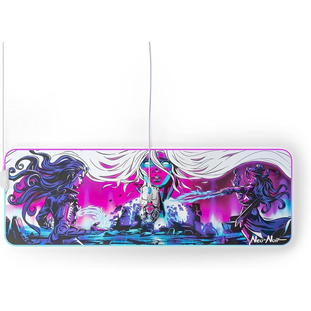 imageSteelSeries QcK Gaming Mouse Pad XXL Thick Cloth Sized to Cover DesksCSGO Neo Noir