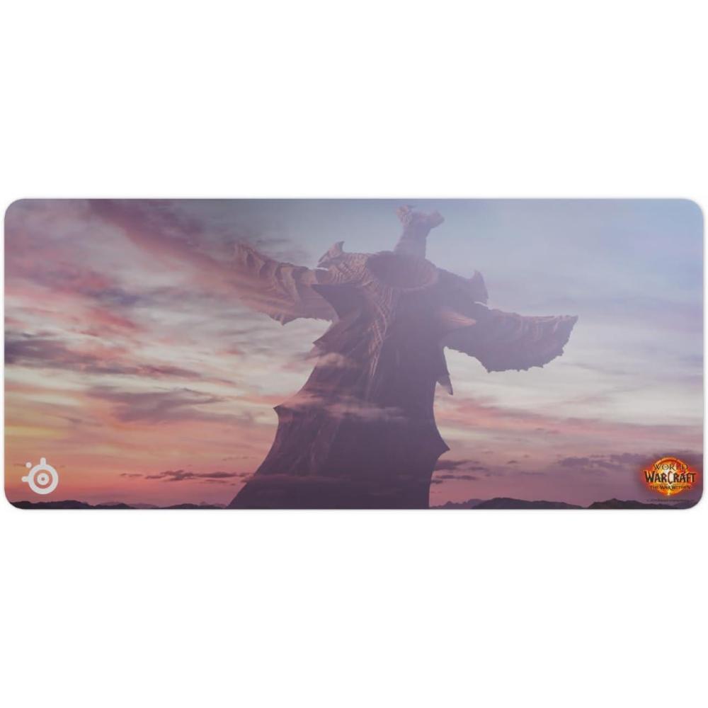 imageSteelSeries QcK Gaming Mousepad World of Warcraft Edition Includes InGame Item XXL Thick Cloth Sized to Cover Desks Peak Tracking and Stability Optimized For Gaming Sensors