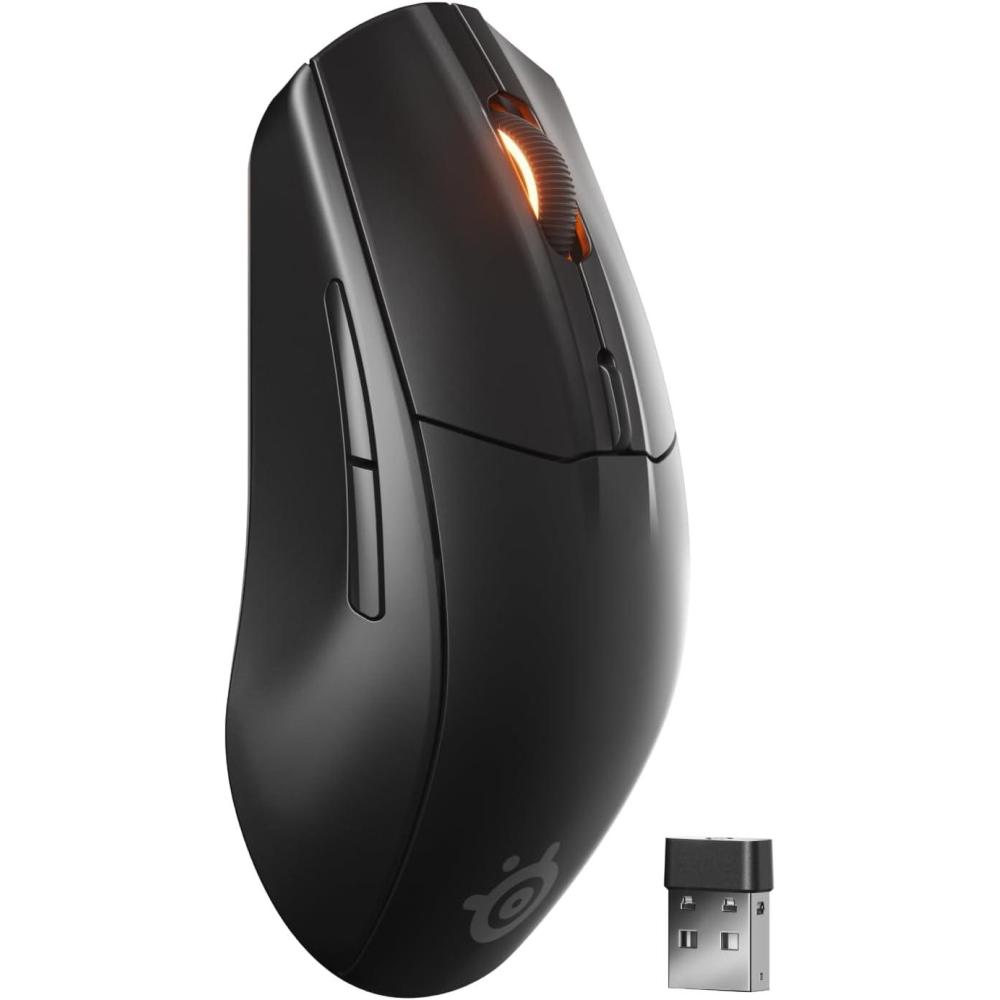 imageSteelSeries Rival 3 Gen 2 Gaming Mouse  8500 DPI TrueMove Core Optical Sensor  60 Million Click Durability  Low Latency  77g Lightweight  100 PTFE Feet  RGB  BlackBlack