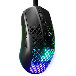 SteelSeries Aerox 3 – Holey RGB Gaming Mouse – Ultra-lightweight Water Resistant Design – 8,500 DPI TrueMove Core Optical Sensor – Onyx(Onyx)