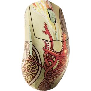 SteelSeries Aerox 3 Wireless – Holey RGB Gaming Mouse – Ultra-lightweight Water Resistant Design – 18K DPI TrueMove Air Optical Sensor- Onyx(Dragon Lore)