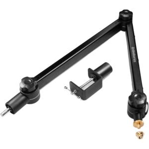 SteelSeries Alias USB Mic for PC — 3x Bigger Capsule for Gaming, Streaming and Podcasting — Sonar for Streamers Audio Software — AI Noise Cancelling — LED Mute & Level Monitoring — Shock Mount(Boom Arm)