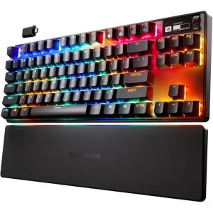 SteelSeries Apex Pro HyperMagnetic Gaming Keyboard — Adjustable Actuation — OLED Screen — RGB – USB Passthrough​(Pro TKL)