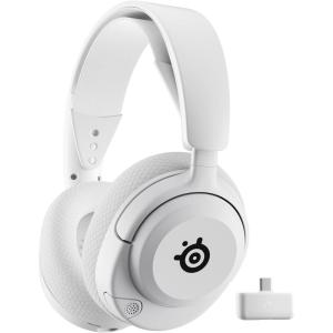 SteelSeries Arctis Nova 5P Wireless Multi-System Gaming Headset — Neodymium Magnetic Drivers — 100+ Audio Presets — 60 HR Battery — 2.4GHz or BT — ClearCast Gen2.X Mic — PS5, PS4, PC, Switch, Mobile(White)
