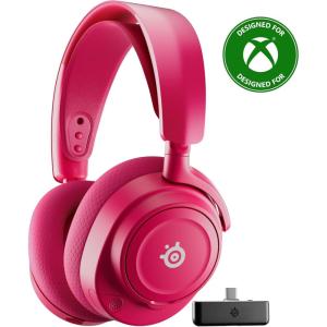 SteelSeries Arctis Nova 7 Wireless Multi-Platform Gaming Headset – Dragon Edition – Two Speaker Plate Sets — Dual Wireless 2.4GHz & Bluetooth – 38 HR Fast Charge Battery – PC, PS, Mac, Mobile, Switch(Magenta)