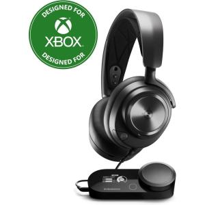 SteelSeries Arctis Nova Pro Multi-System Gaming Headset – Premium Hi-Fi Drivers, Hi-Res Audio – 360° Spatial Audio – GameDAC Gen 2 – ESS Sabre Quad-DAC – Stealth Retractable Mic – PC, PS5, PS4, Switch(Wired)