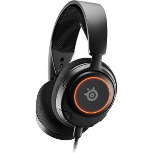 SteelSeries New Arctis Nova 3 Multi-Platform Gaming Headset – Signature Arctis Sound – ClearCast Gen 2 Mic – PC, PS5/PS4, Xbox Series X|S, Switch, Mobile,Black